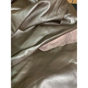 1lbs LEATHER UPHOLSTERY SCRAP Red-brown 1mm CRAFT LARGE CUTS QUALITY